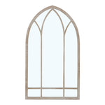 Livingandhome Decorative Metal Arched Garden Window Mirror, MC0419