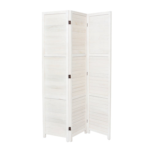Livingandhome Folding Solid Wood Room Divider Privacy Screen for Home, LG0335