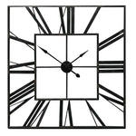 Livingandhome Modern Square Oversized Decorative Metal Wall Clock, SP2323