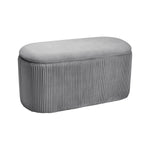 Livingandhome Modern Pleated Storage Ottoman, ZH0933