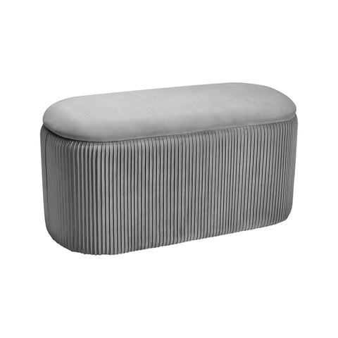 Livingandhome Modern Pleated Storage Ottoman, ZH0933