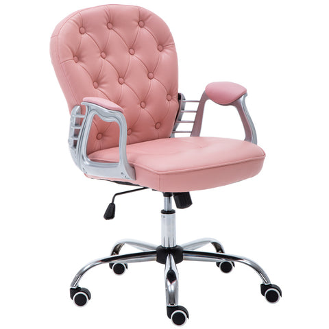 Faux Leather Ergonomic Office Chair with Wheels, HG0276