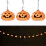 Halloween Pumpkin LED String Lights Battery Operated Decor, SW0323