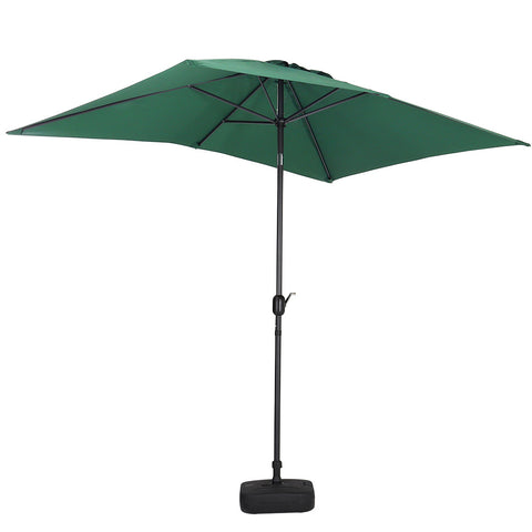 Waterproof Rectangular Parasol for Outdoor with Plastic Base, LG0449LG0455