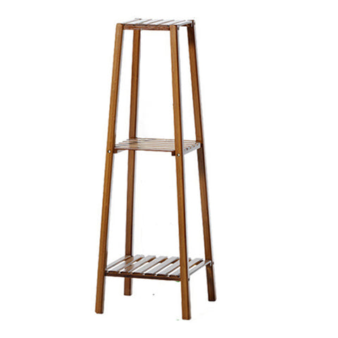 Livingandhome Vintage Tiered Indoor Plant Stand Solid Wood Display Shelf, SP2175