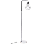 Industrial Angled Floor Lamp with Marble Base, LG0072