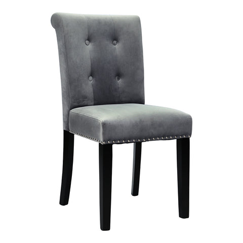Livingandhome Tufted Velvet Chair Dining Chair with Nailhead Trim, ZH0222