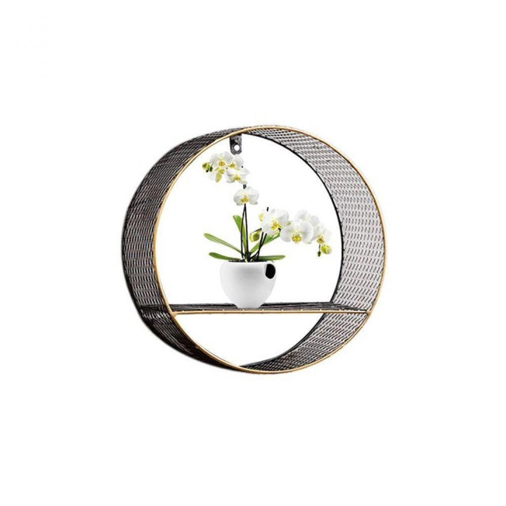 Round Grid Wall Hanging Storage and Display Floating Shelf, SP1607 ...