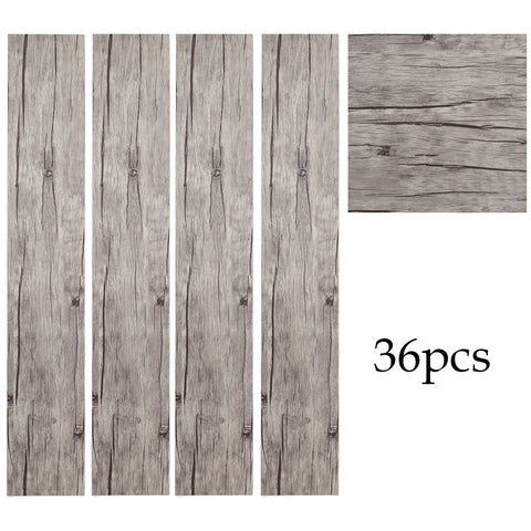 Livingandhome Rustic Lifelike Wood Grain Self-adhesive PVC Flooring, LG0075