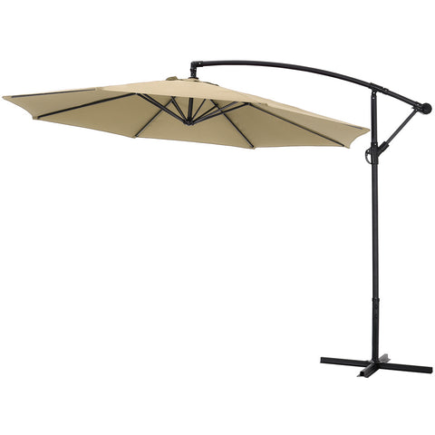 Outdoor Large 3M Cantilever Parasol with Cross Base, LG0437LG0441