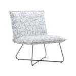 Livingandhome Modern Linen Accent Chair with Metal Base, JM2109
