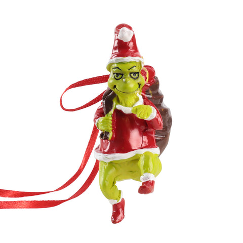 Livingandhome Resin Hand-Painted Grinch Christmas Tree Pendant, CD0470