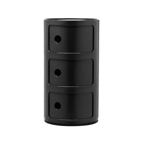Livingandhome Cylindrical Multi-Tiered Plastic Storage Drawer Unit, ZH1240