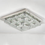 Livingandhome Square Large-size Glamourous Crystal LED Ceiling Light, LG0741
