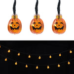 Livingandhome Decorative Pumpkin Halloween Solar Powered LED String Lights, SW0320
