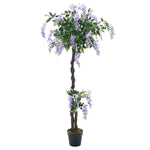 Livingandhome Large Artificial Realistic Blossom Tree Plant in Pot, PM1216