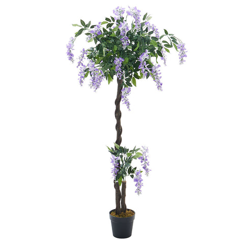 Livingandhome Large Artificial Realistic Blossom Tree Plant in Pot, PM1216