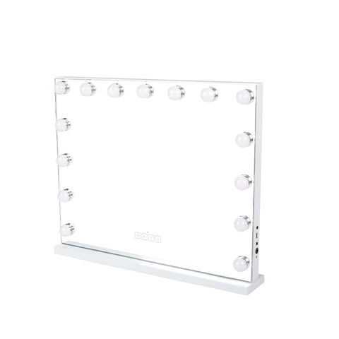 Livingandhome Hollywood LED Vanity Mirror with Bluetooth White, SW0426