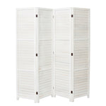 Livingandhome Folding Solid Wood Room Divider Privacy Screen for Home, LG0336
