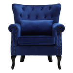 Livingandhome Luxurious Button Armchair with Toss Pillow, JM2160 (JM1130)