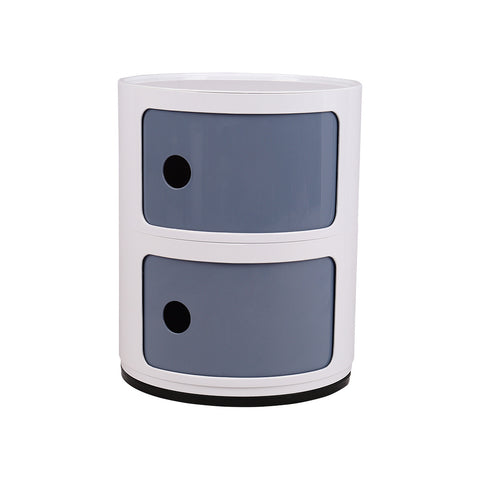 Livingandhome Cylindrical Multi-Tiered Plastic Storage Drawer Unit, ZH1235