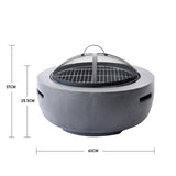 Bowl-like Fire Pit for Outdoors with Handles, AI0548