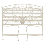 Folding Vintage 2 Seater Scroll Swan Iron Leisure Bench, AI0900