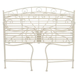 Folding Vintage 2 Seater Scroll Swan Iron Leisure Bench, AI0900