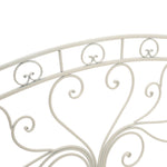 Folding Vintage 2 Seater Scroll Swan Iron Leisure Bench, AI0900