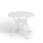 Livingandhome Vintage Round Cast Aluminum Garden Bistro Table, AI1045