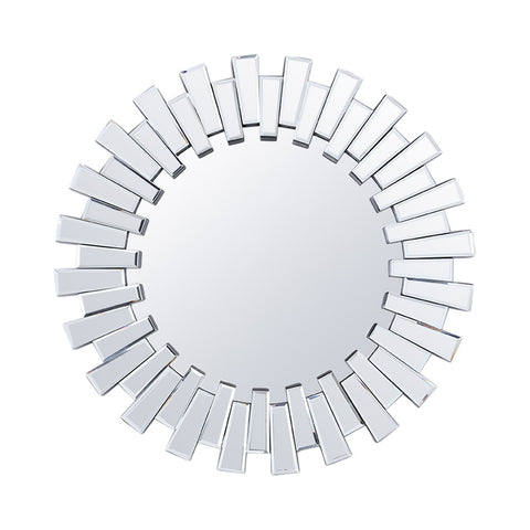 Livingandhome Round Glass Decorative Wall Mirror, CD0556