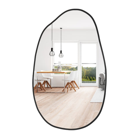 Livingandhome Irregular Metal Framed Wall Mirror Decorative Mirror Wall Decoration, DM0445