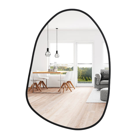 Livingandhome Irregular Metal Framed Wall Mirror Decorative Mirror Wall Decoration, DM0446
