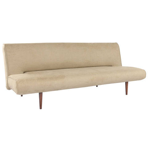 Livingandhome 3 Seater Upholstered Sofa Bed Couch with Wood Legs, JM2200