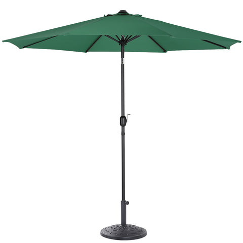 Patio Umbrella Large 3M Traditional Parasol with Decorative Base, LG0443LG0883