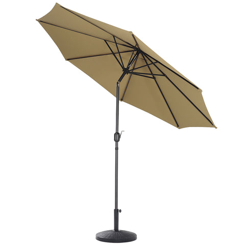 Patio Umbrella Large 3M Traditional Parasol with Resin Base, LG0444LG0882