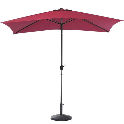Waterproof Rectangular Parasol for Outdoor with Resin Base, LG0448LG0882