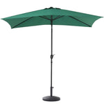 Waterproof Rectangular Parasol for Outdoor with Resin Base, LG0449LG0882