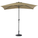 Waterproof Rectangular Parasol for Outdoor with Resin Base, LG0450LG0882