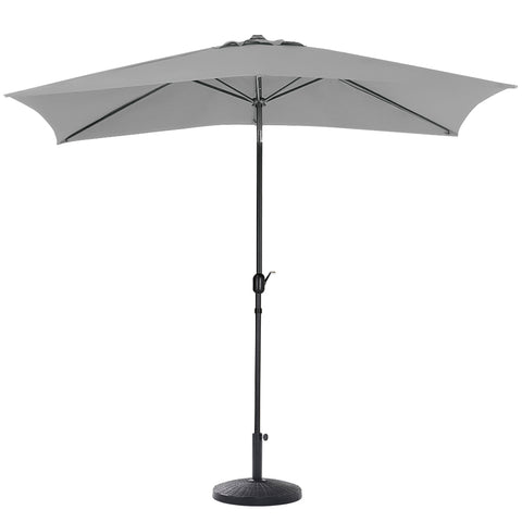 Livingandhome Patio Umbrella 3M Large Traditional Parasol with Resin Base, LG0451LG0882