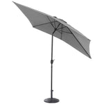 Livingandhome Patio Umbrella 3M Large Traditional Parasol with Resin Base, LG0451LG0883