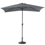 Livingandhome Patio Umbrella 3M Large Traditional Parasol with Resin Base, LG0452LG0882
