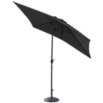 Livingandhome Patio Umbrella 3M Large Traditional Parasol with Resin Base, LG0453LG0883