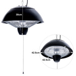 Ceiling Hanging Electric Patio Heater with Pull Rope, LG0662