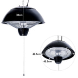 Ceiling Hanging Electric Patio Heater with Pull Rope, LG0662
