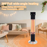 Outdoor Freestanding Aluminium Portable Electric Heater for Patio, LG0752