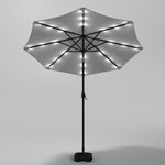 Outdoor Solar 24 LED Lights Patio with Crank for Patio Market with Base, LG0924LG0455