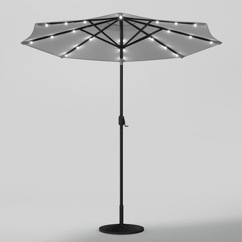 Outdoor Solar 24 LED Lights Patio with Crank for Patio Market with Base, LG0924LG0883