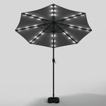 Outdoor Solar 24 LED Lights Patio with Crank for Patio Market with Base, LG0925LG0455