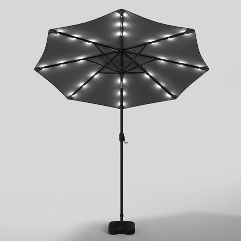 Outdoor Solar 24 LED Lights Patio with Crank for Patio Market with Base, LG0925LG0455